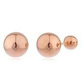 Real 14k Solid Gold 360 Ball Earrings - Available in Different Colors