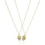 Goldtone Best Friends Best Bude Pendants Frienship Necklace