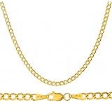 Real 14k Yellow Gold 4.5mm Cuban Chain - 24