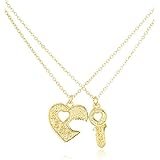 Goldtone Key to the Heart 