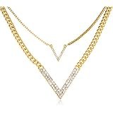 Goldtone Double Layer Iced Out 
