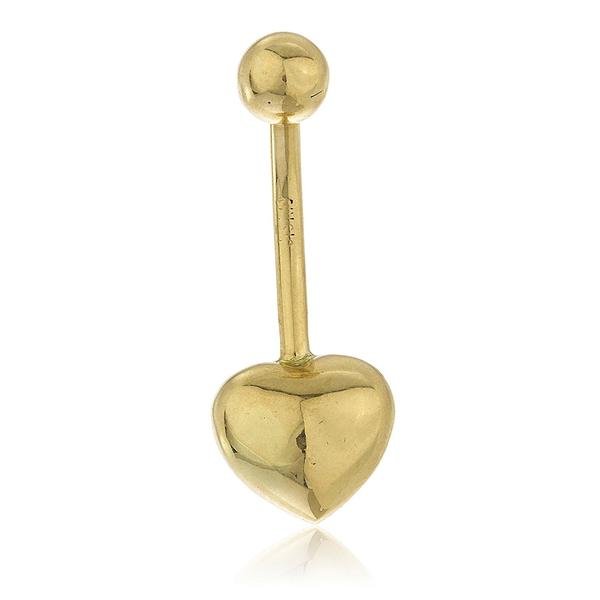 Simple Heart Belly Button Ring