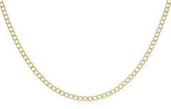 14K Yellow Gold 2mm Pave Cuban Chain (7-30 Inches Available)