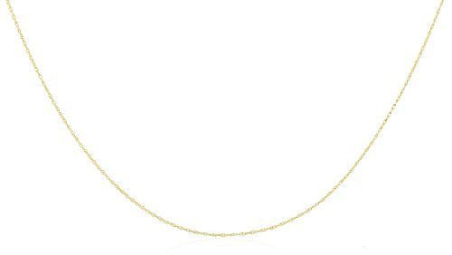 10k Gold .8mm 18 Inch Singapore Chain Necklace