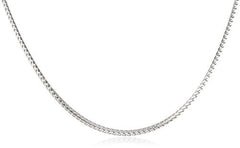 925 Sterling Silver 1.5mm Franco Chain - Available in 16-30 Inches