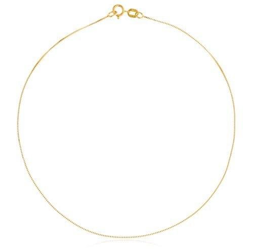 14k Yellow Gold .55mm Box Chain - 10" - 30" Available