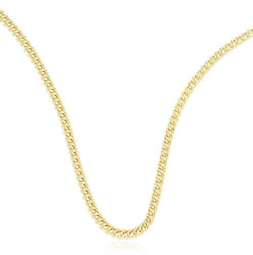 14K Yellow Gold 2.2mm Franco Chain Necklace - 18" 20" 22" 24" & 30" Available