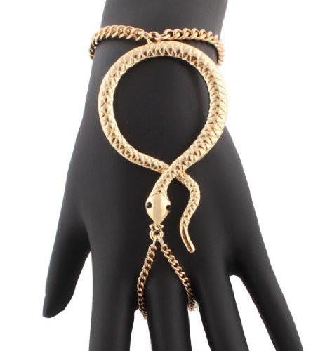 Snake Adjustable Hand Chain Bracelet - 3 Colors Available