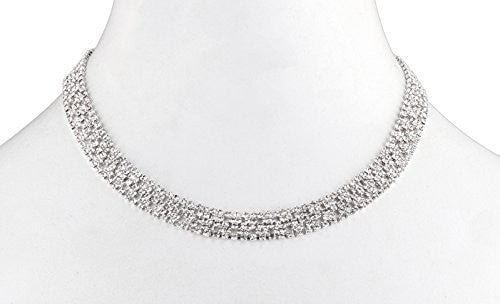 Ladies Bridal Fancy Thin Design Adjustable Choker Necklace