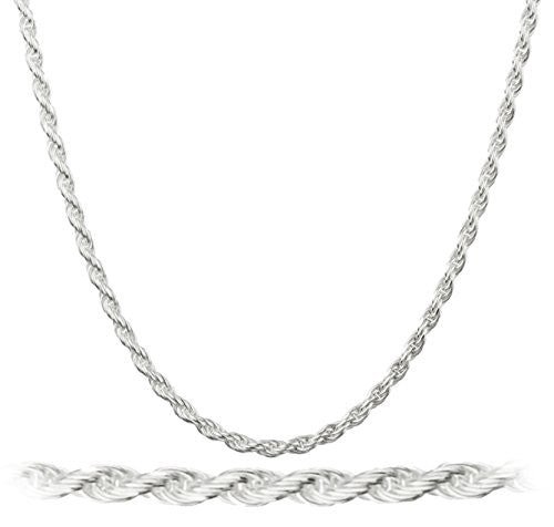 925 Italy Sterling Silver 2mm Rope...