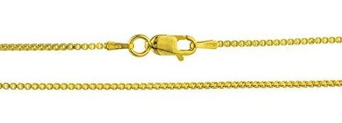 925 Italy Sterling Vermeil 1.2mm Box Chain - 16" & 18" Available