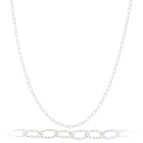 925 Sterling Silver 2.5mm Filo Link Chain Necklace