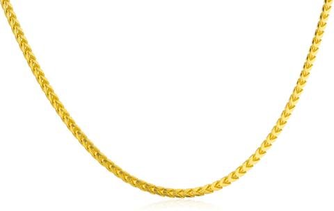 925 Sterling Silver Goldtone 1.8mm Franco Chain - Available In 16-30 Inches
