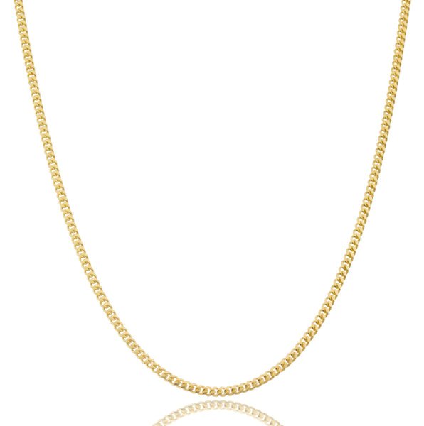 925 Sterling Silver Goldtone 2mm Miami Cuban Chain