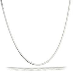 925 Sterling Silver 1.5mm Oval Snake Chain - Made in Italy