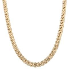 Goldtone 10mm 36 Inch Curb Chain Necklace