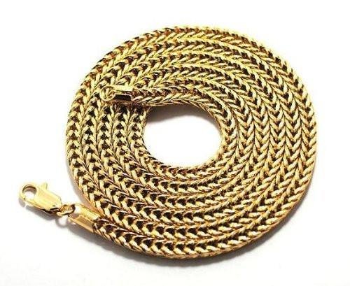Goldtone 18 Inch Franco Chain Necklace Good Quality