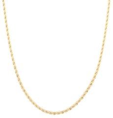 Goldtone 3mm 30 Inch Rope Chain Necklace