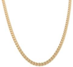 Goldtone 7mm 24 Inch Curb Chain Necklace