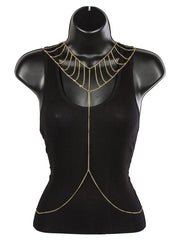 Goldtone Collar Adjustable Body Chain