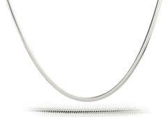 Mens Real 925 Sterling Silver 24 Inch 5mm Oval Snake Chain Necklace